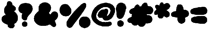 Chonkino Bambino Bold otf (700) Font OTHER CHARS