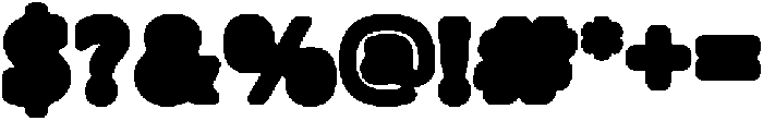 Chonky Kitty Black Plump otf (900) Font OTHER CHARS