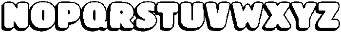 Chonky Kitty Black Shadow otf (900) Font UPPERCASE