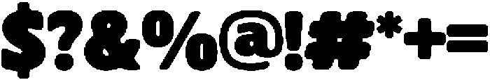 Chonky Kitty Black otf (900) Font OTHER CHARS