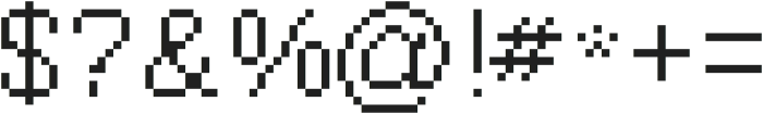 ChonkyPixels ttf (400) Font OTHER CHARS