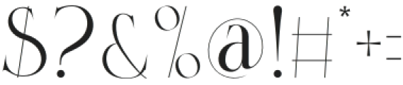 Chooran Regular otf (400) Font OTHER CHARS