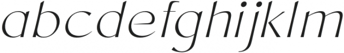 Chopard ExtraLight Italic otf (200) Font LOWERCASE