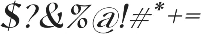 Chopard Medium Italic otf (500) Font OTHER CHARS