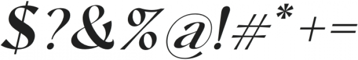 Chopard SemiBold Italic otf (600) Font OTHER CHARS