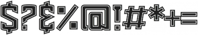 Chosla Serif Sportline otf (400) Font OTHER CHARS