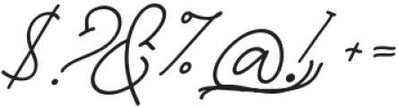 Chottlen Script Italic otf (400) Font OTHER CHARS