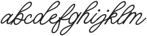 Chottlen Script Italic otf (400) Font LOWERCASE