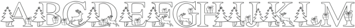 Chrismas deer Regular ttf (400) Font UPPERCASE