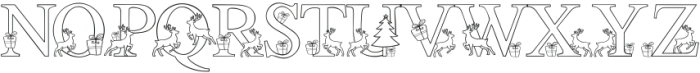 Chrismas deer Regular ttf (400) Font UPPERCASE