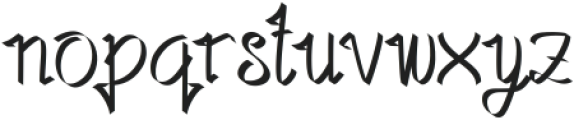 Christbenedict Regular ttf (400) Font LOWERCASE