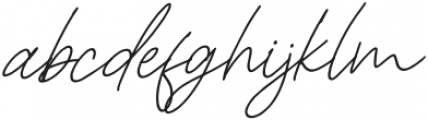 Christina Signature Italic otf (400) Font LOWERCASE