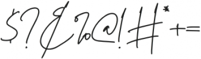 Christina Signature otf (400) Font OTHER CHARS