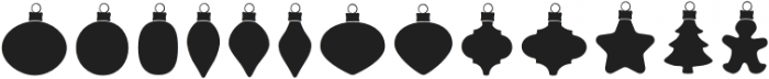 Christmas Bauble Din otf (400) Font LOWERCASE