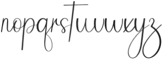 Christmas Butterfly Regular otf (400) Font LOWERCASE