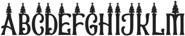 Christmas Chances Tree otf (400) Font UPPERCASE