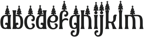 Christmas Chances Tree otf (400) Font LOWERCASE