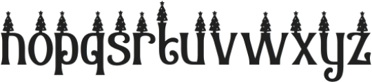 Christmas Chances Tree otf (400) Font LOWERCASE