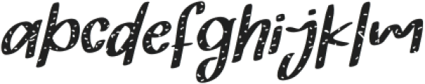 Christmas Chocho Italic Regular otf (400) Font LOWERCASE