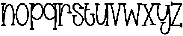 Christmas Cooking Regular otf (400) Font LOWERCASE