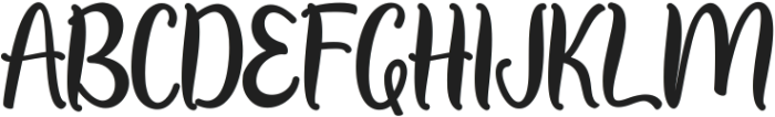 Christmas Friday otf (400) Font UPPERCASE