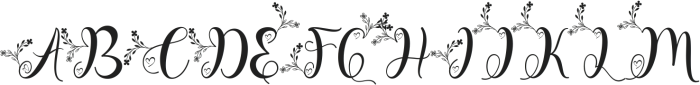 Christmas Garden otf (400) Font UPPERCASE