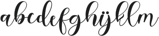 Christmas Garden otf (400) Font LOWERCASE