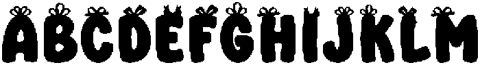 Christmas Gift Box Regular otf (400) Font UPPERCASE