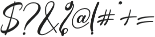 Christmas History Italic otf (400) Font OTHER CHARS