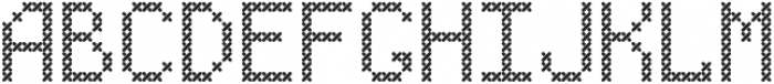 Christmas Knitted Cross-Stitch Font v1.0 ttf (400) Font UPPERCASE