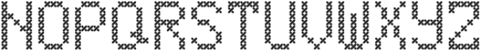 Christmas Knitted Cross-Stitch Font v1.0 ttf (400) Font LOWERCASE