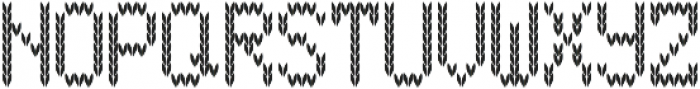Christmas Knitted Font OL Version 2 ttf (400) Font UPPERCASE