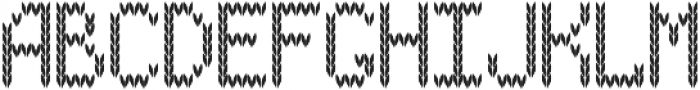 Christmas Knitted Font OL Version 2 ttf (400) Font LOWERCASE