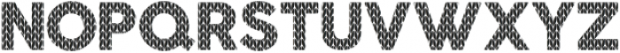 Christmas Knitted Font Version 4 ttf (400) Font UPPERCASE