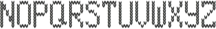 Christmas Knitted Font v03 ttf (400) Font UPPERCASE