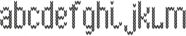Christmas Knitted Font v03 ttf (400) Font LOWERCASE
