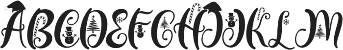 Christmas Peachy otf (400) Font UPPERCASE