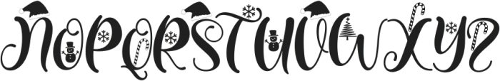 Christmas Peachy otf (400) Font UPPERCASE