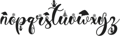 Christmas Peachy otf (400) Font LOWERCASE