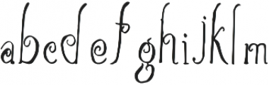 Christmas Script Regular otf (400) Font LOWERCASE