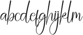 Christmas Signature Regular otf (400) Font LOWERCASE