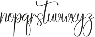 Christmas Signature Regular otf (400) Font LOWERCASE