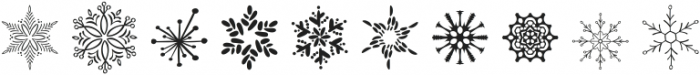 Christmas Snowflake ttf (400) Font OTHER CHARS