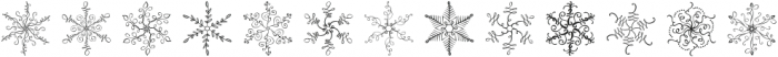 Christmas Snowflake ttf (400) Font UPPERCASE