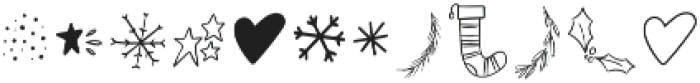 Christmas Symbol Font 2 otf (400) Font LOWERCASE