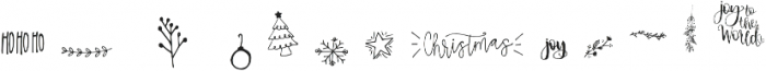 Christmas Symbols Symbols otf (400) Font LOWERCASE