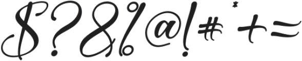 Christmas Theme Italic otf (400) Font OTHER CHARS