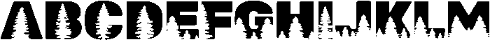 Christmas Tree Regular otf (400) Font UPPERCASE