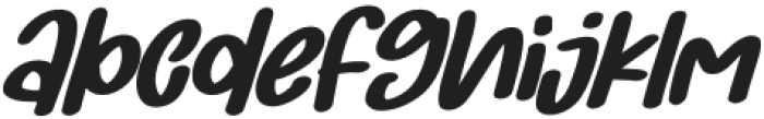 Christmas Weekday Italic Regular otf (400) Font LOWERCASE