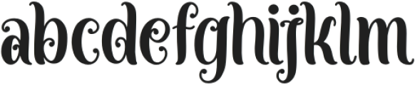 Christmas Winterland otf (400) Font LOWERCASE